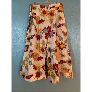 Vintage Floral Culottes Size Medium